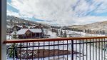 Enjoy apres on your private balcony - views are facing ski lifts and Snowmass Mountain